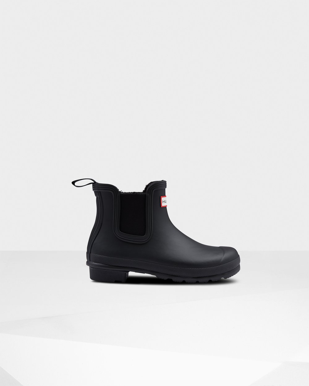 Womens Chelsea Boots - Hunter Original Insulated (65RKCAOMI) - Black